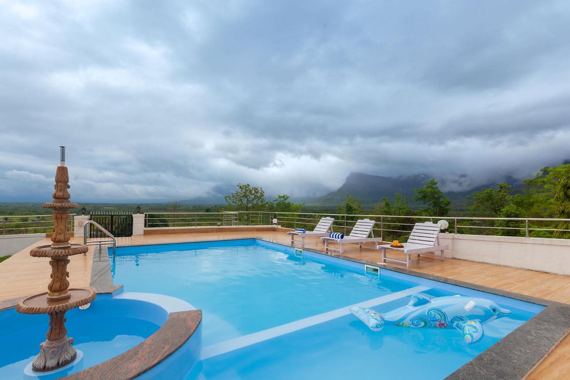 Stayvista'S Panoramic Peaks - Mountain-View Villa With Pool, Tent & Turf Saralgaon Екстер'єр фото