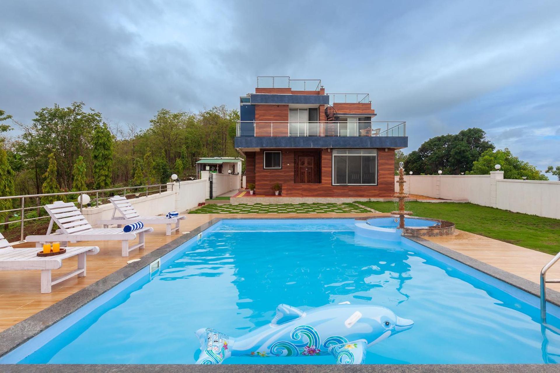 Stayvista'S Panoramic Peaks - Mountain-View Villa With Pool, Tent & Turf Saralgaon Екстер'єр фото